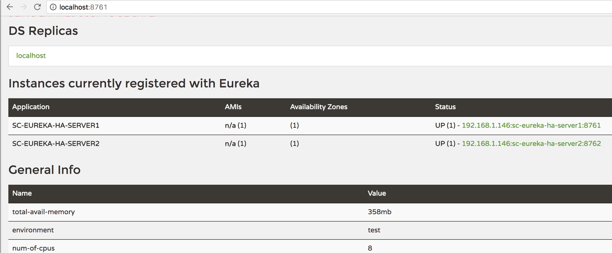 启动Eureka Server01
