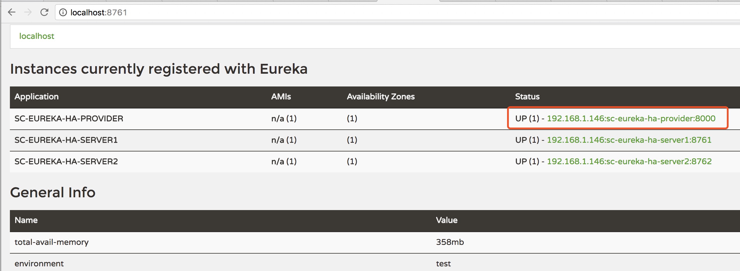 服务提供者注册Eureka Server01